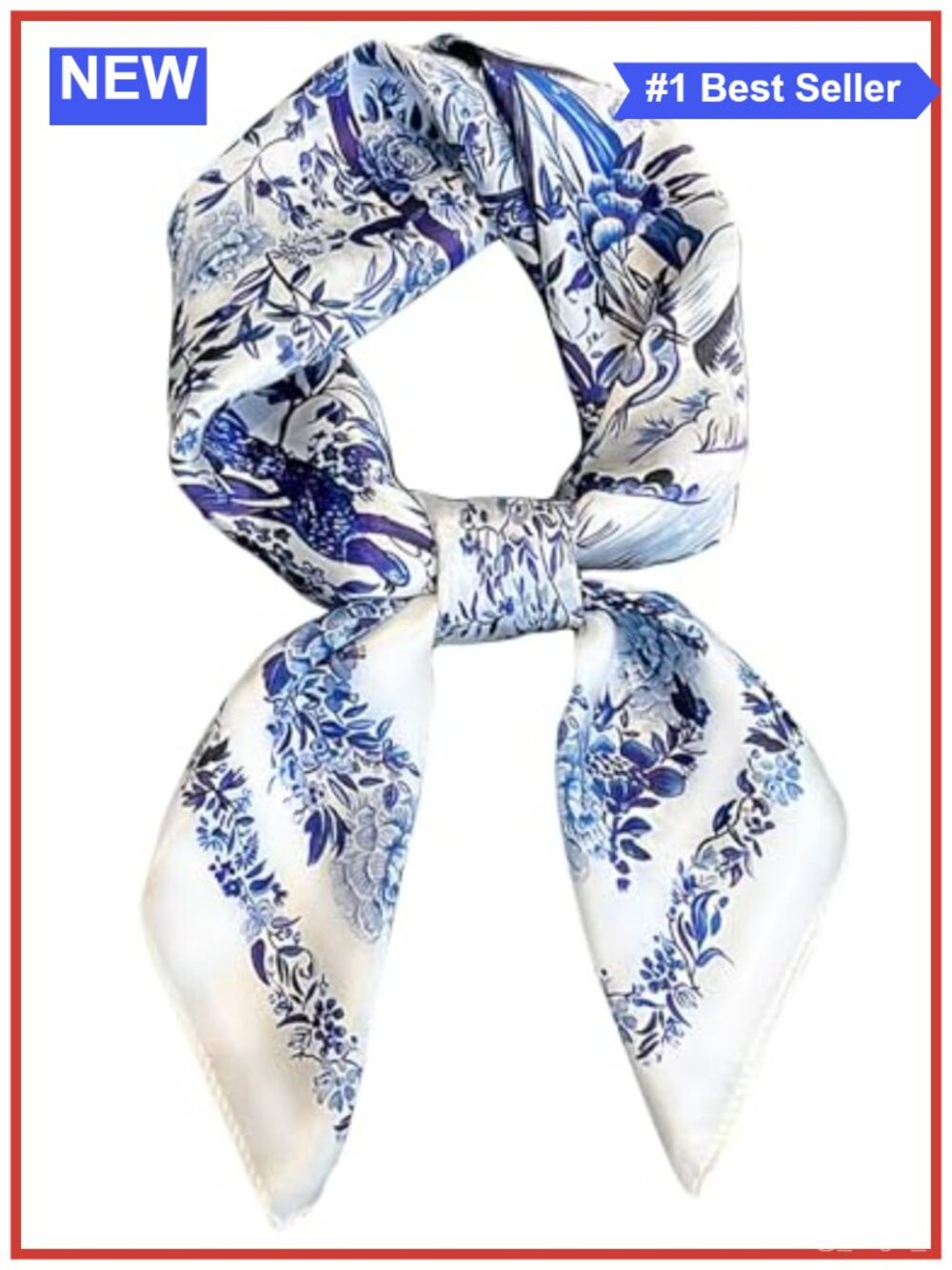 Silky Satin Scarf 27.5" Square Hair Wrap Neck Bandana